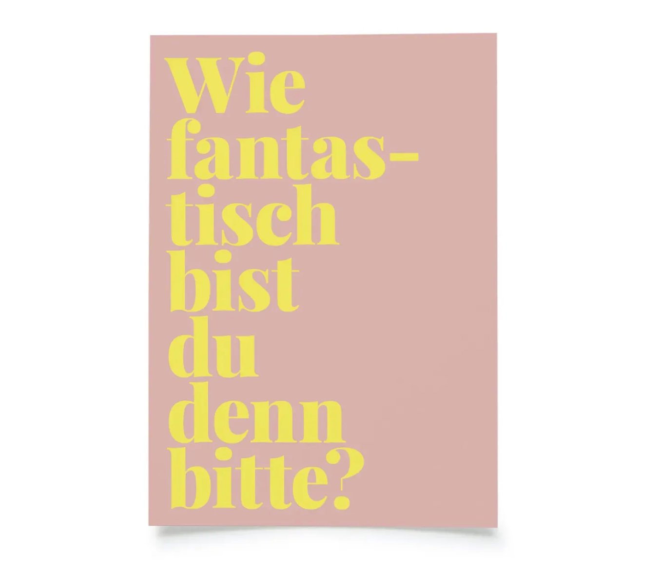 postcard - wie fantastisch bist du denn bitte? - collab zürich