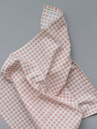 kitchen towel - checks - blush - collab zürich