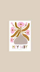 postcard - hey baby - collab zürich