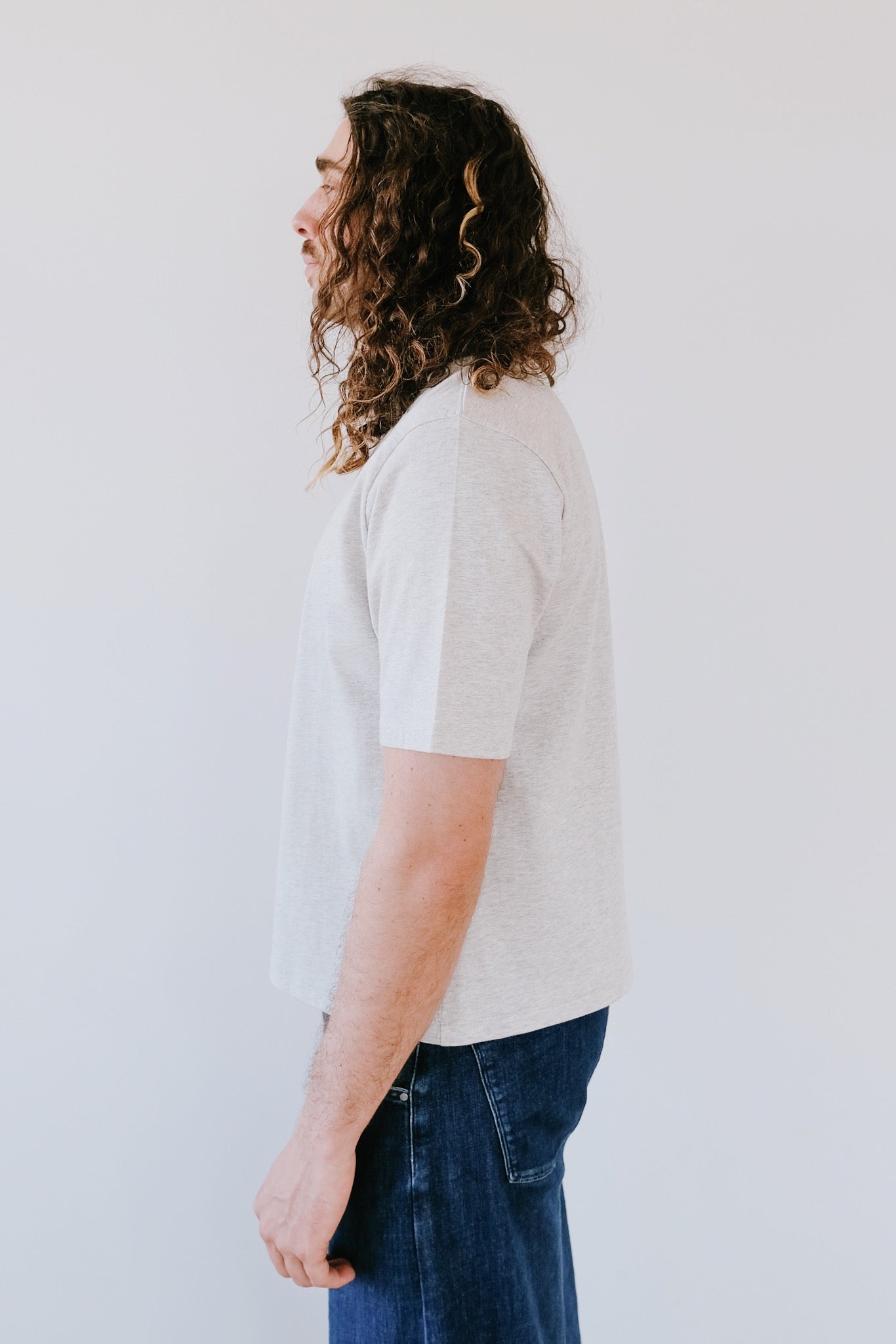 Unisex Cotton T-Shirt - Ash Heather *Cropped - collab zürich