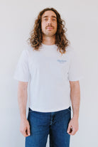 Unisex Cotton T-Shirt - Retro White *Cropped - collab zürich