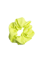Scrunchie - MEDINA linen - neon - collab zürich