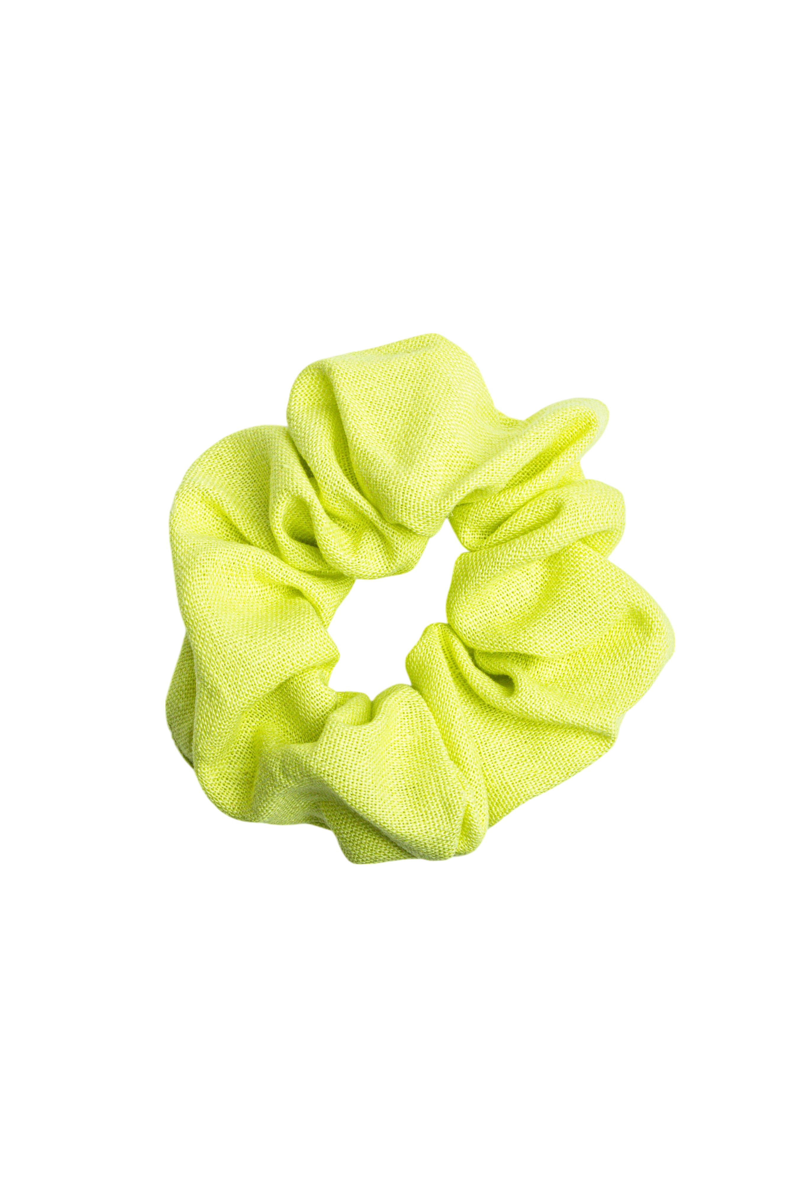 Scrunchie - MEDINA linen - neon - collab zürich