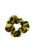 scrunchie - MEDINA velvet silk - green kiwi - collab zürich