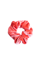Scrunchie - MEDINA velvet silk - juicy peach - collab zürich