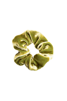 scrunchie - MEDINA velvet silk - pistachio - collab zürich