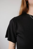 modal t-shirt - lula - black - collab zürich