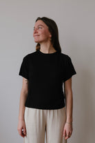 modal t-shirt - lula - black - collab zürich
