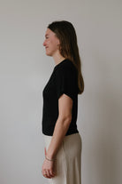 modal t-shirt - lula - black - collab zürich