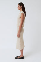 Knit Skirt - Floreta - Cream - collab zürich