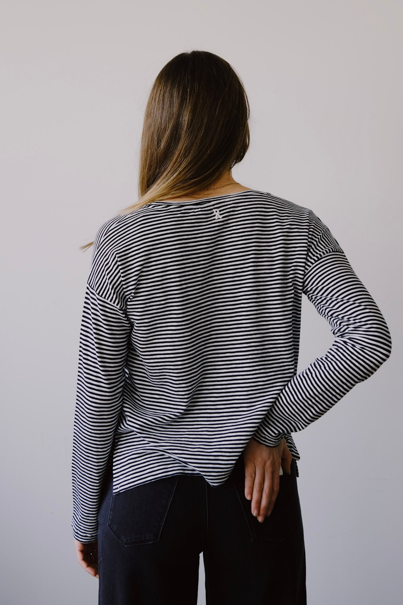 Longsleeve - Xianaa Stripes - Black / Oatmilk - collab zürich