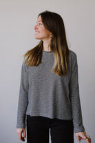 Longsleeve - Xianaa Stripes - Black / Oatmilk - collab zürich