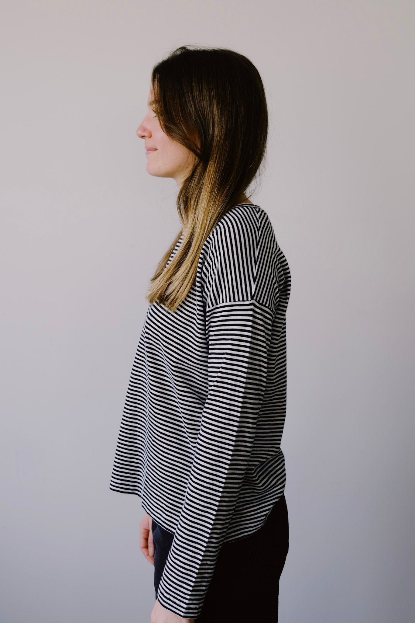 Longsleeve - Xianaa Stripes - Black / Oatmilk - collab zürich