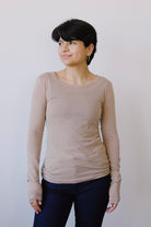 cotton longsleeve - enricaa - cinnamon dust - collab zürich
