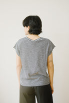 T-shirt - Slub Jersey striped - Black / Oatmilk - collab zürich