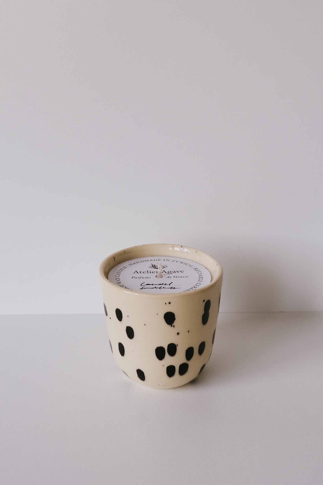 Candle Cup - Black Dots - collab zürich