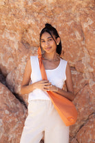 Bag - LATIFA linen - Apricot - collab zürich