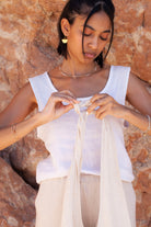 Bag - LATIFA linen - Creme - collab zürich