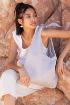 Bag - LATIFA linen - Grey - collab zürich