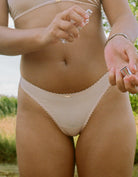 Bamboo Underwear - Thong - Cream - collab zürich