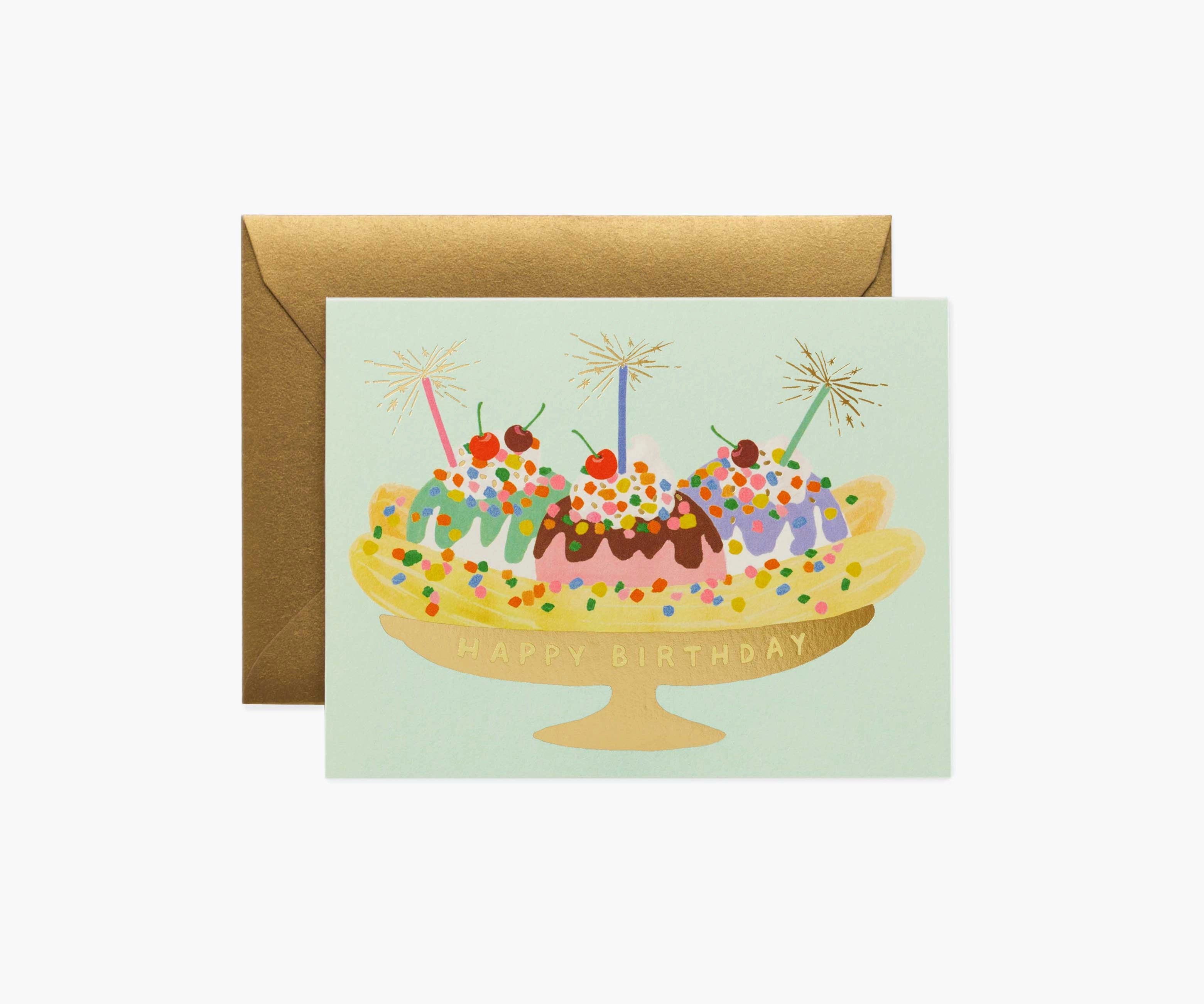 Card - Banana Split Birthday - collab zürich