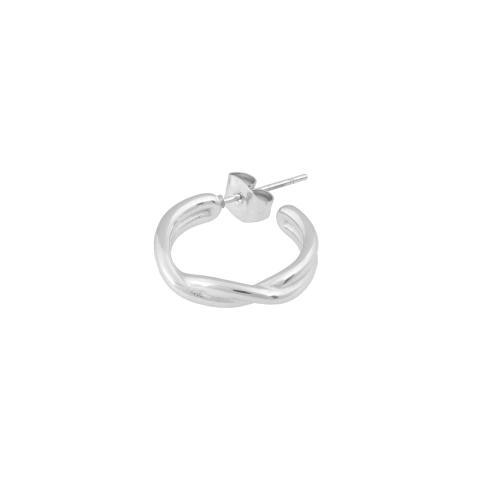 earrings - twine - silver - collab zürich