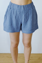 cotton shorts - gilma - pewter - collab zürich