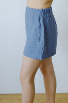 cotton shorts - gilma - pewter - collab zürich