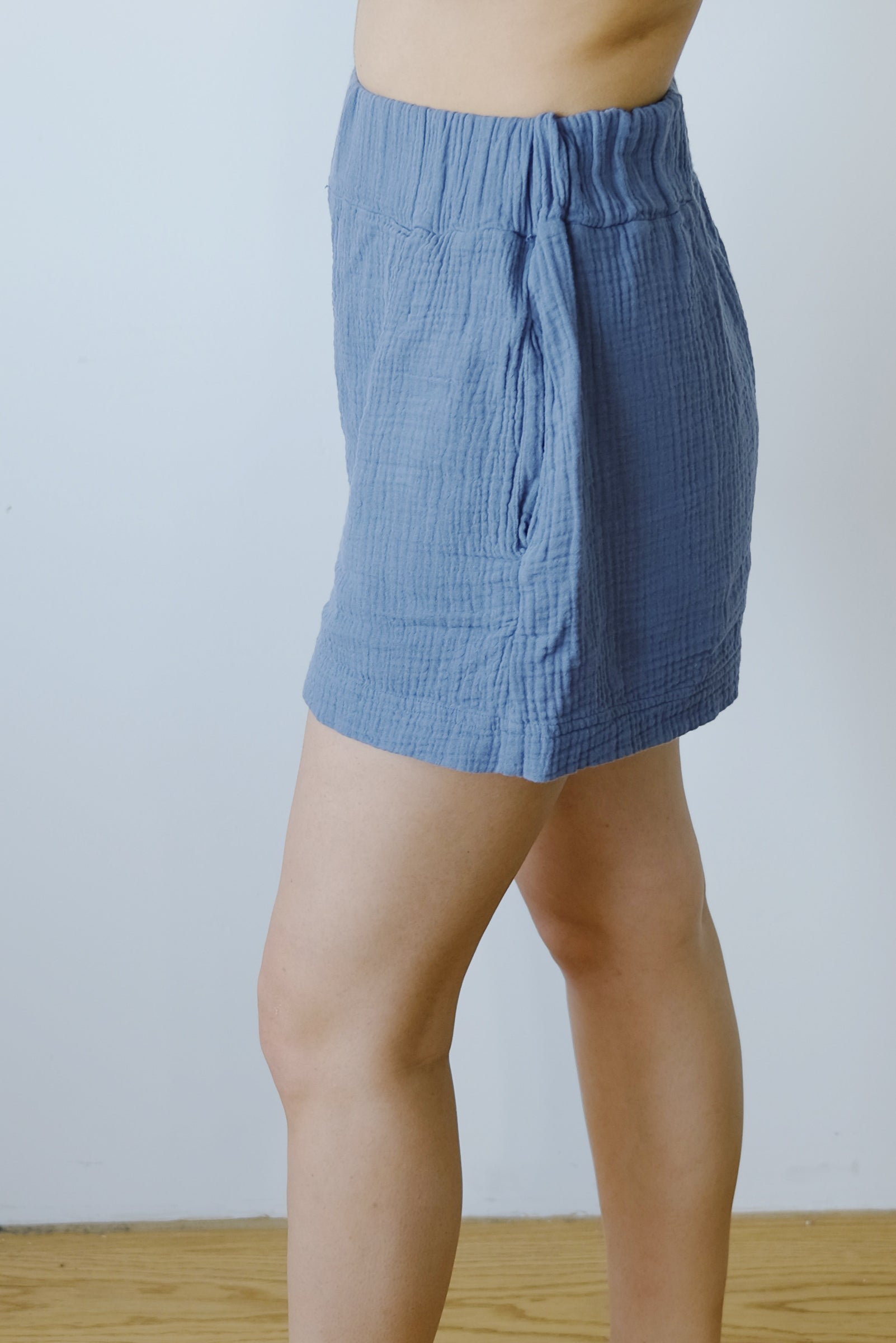 cotton shorts - gilma - pewter - collab zürich