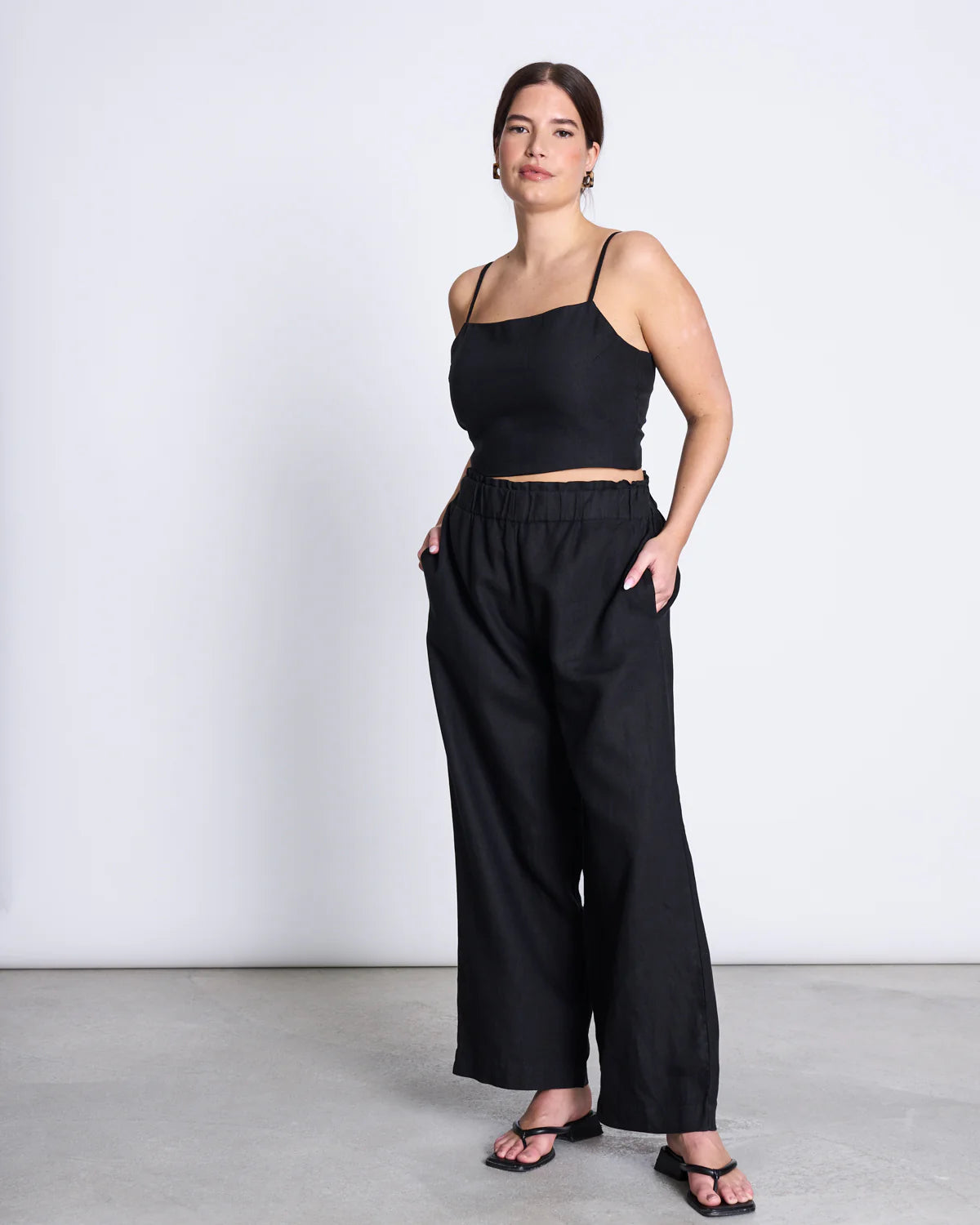 Linen Pants - Beveren - Black - collab zürich