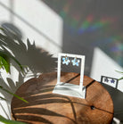 earrings - floral - blue white - collab zürich