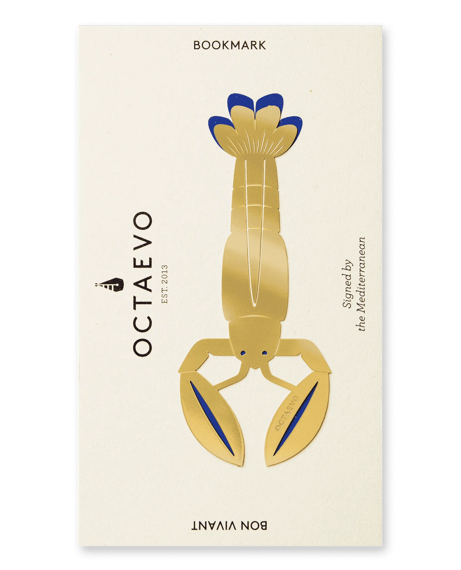 Bookmark - Bon Vivant - Brass - collab zürich