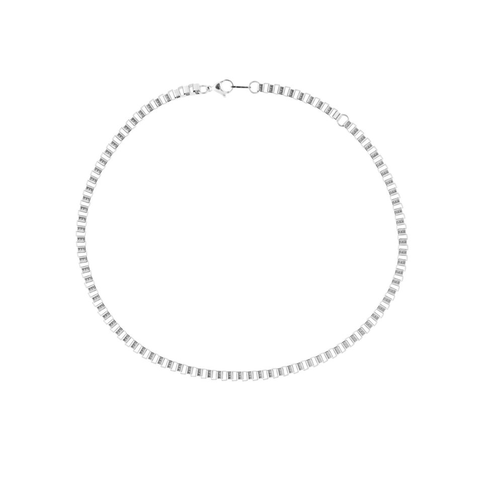 necklace - boxchain - silver - collab zürich