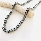 necklace - boxchain - silver - collab zürich