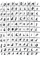 Postcard - Crossword For Everything - collab zürich
