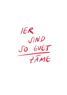 Postcard - SO GUET ZÄME - collab zürich