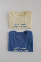 Kid T-Shirt - hüt hani nöd so lust - Butter - collab zürich