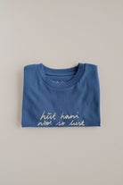 Kid T-Shirt - hüt hani nöd so lust - Bright Blue - collab zürich