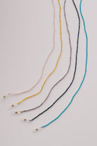 brülle bändeli / glasses necklace - shiny beads - collab zürich