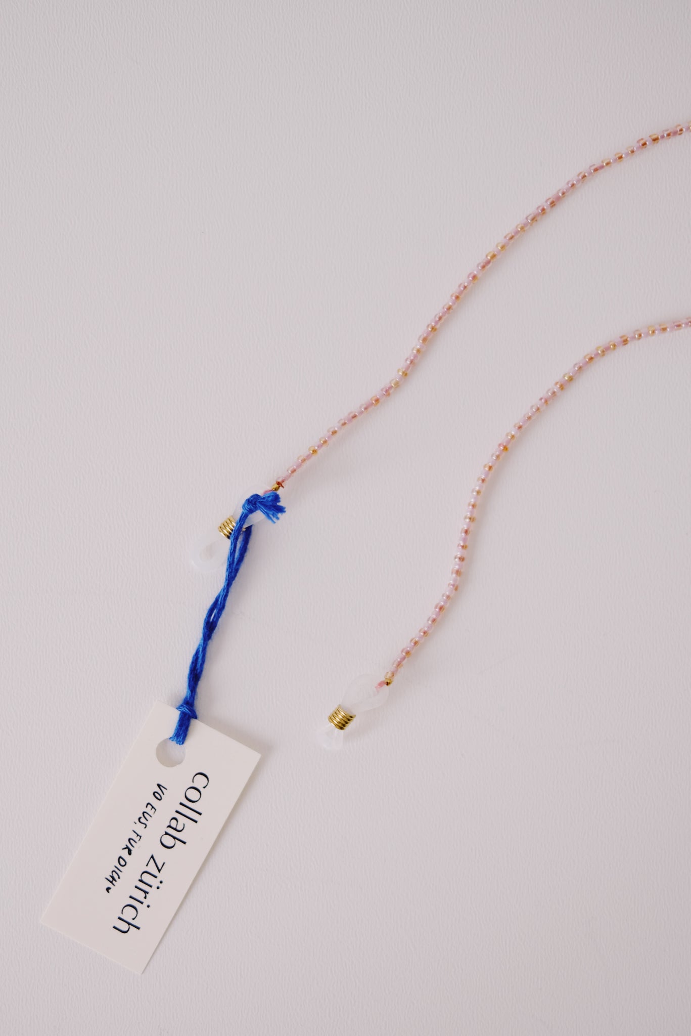 brülle bändeli / glasses necklace - shiny beads - collab zürich
