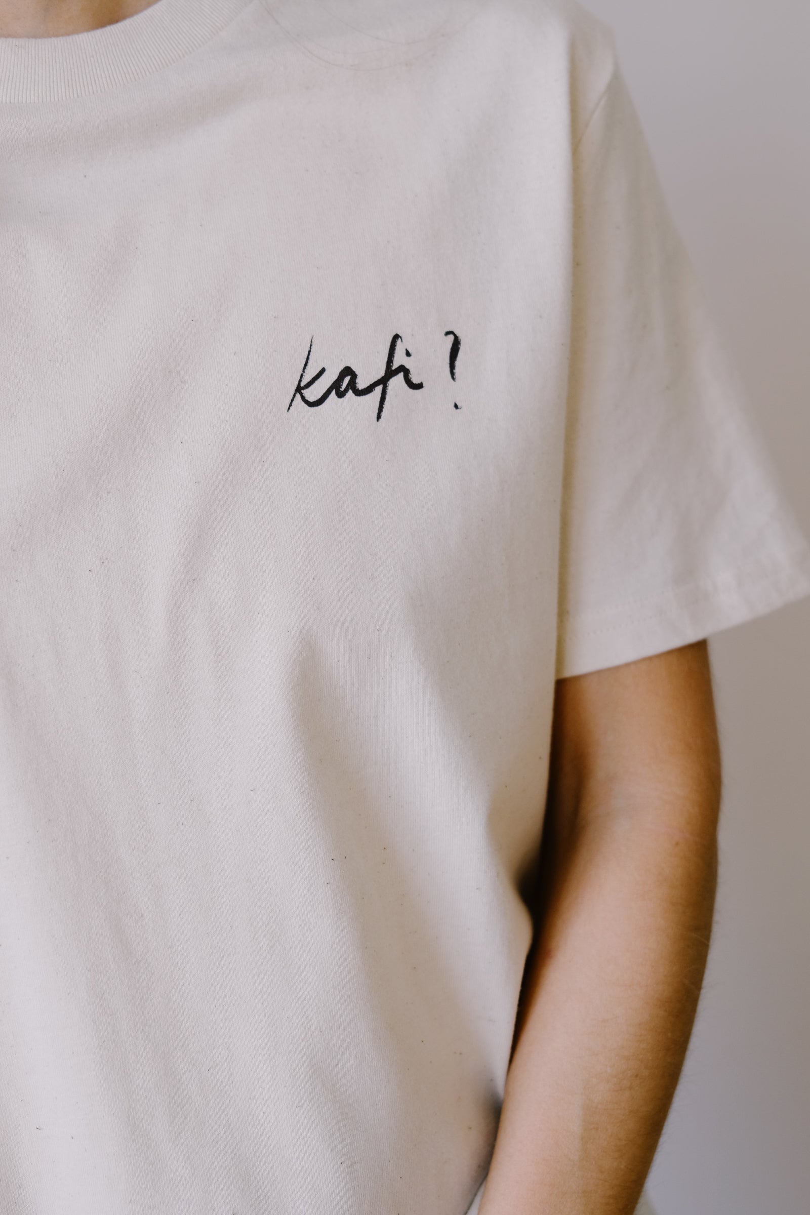 Unisex T-Shirt - kafi? - Natural - collab zürich