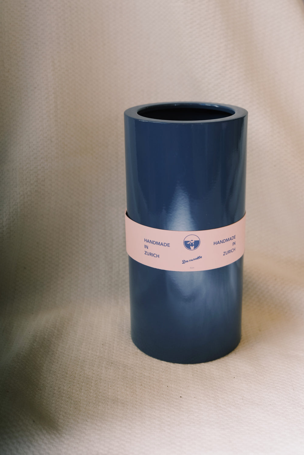 Stainless Steel Vase - Dark Blue - collab zürich