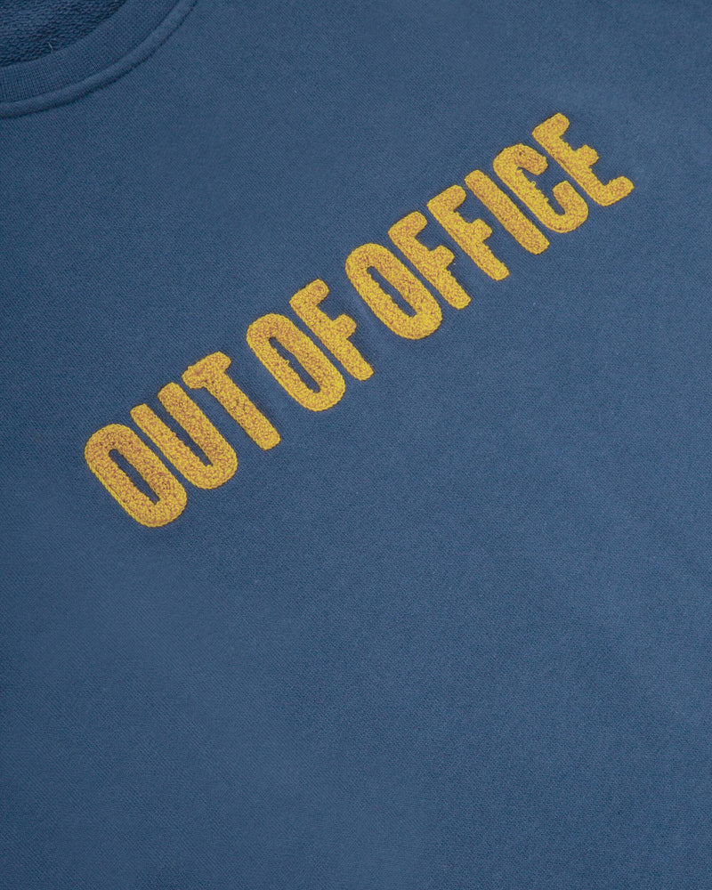 sweatshirt - out of office - blue - collab zürich