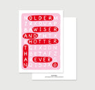 postcard - older wiser hotter than ever - collab zürich