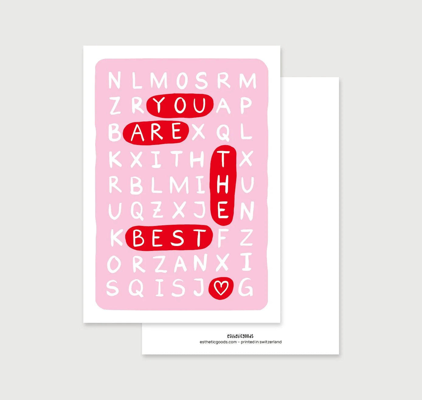 postcard - you are the best - collab zürich