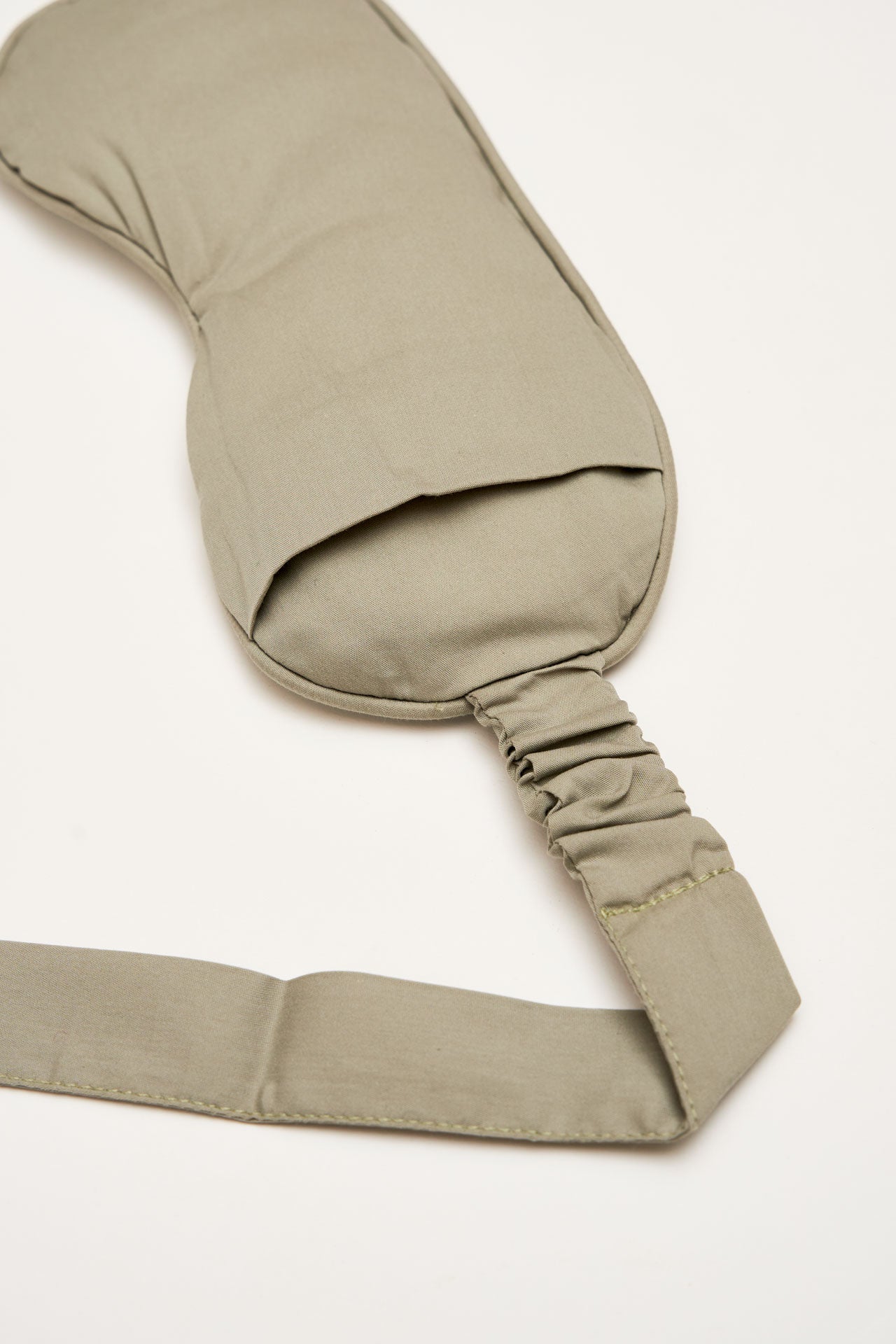 Eye Mask - RAHA Striped - Sage Green - collab zürich