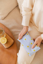 Eye Pillow - RAHA Hearts - Light Blue - collab zürich