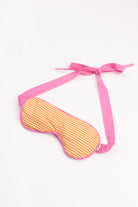 Eye Mask - RAHA - Checked - Orange / Pink - collab zürich