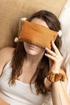 Eye Pillow - RAHA Tassels - Cognac - collab zürich