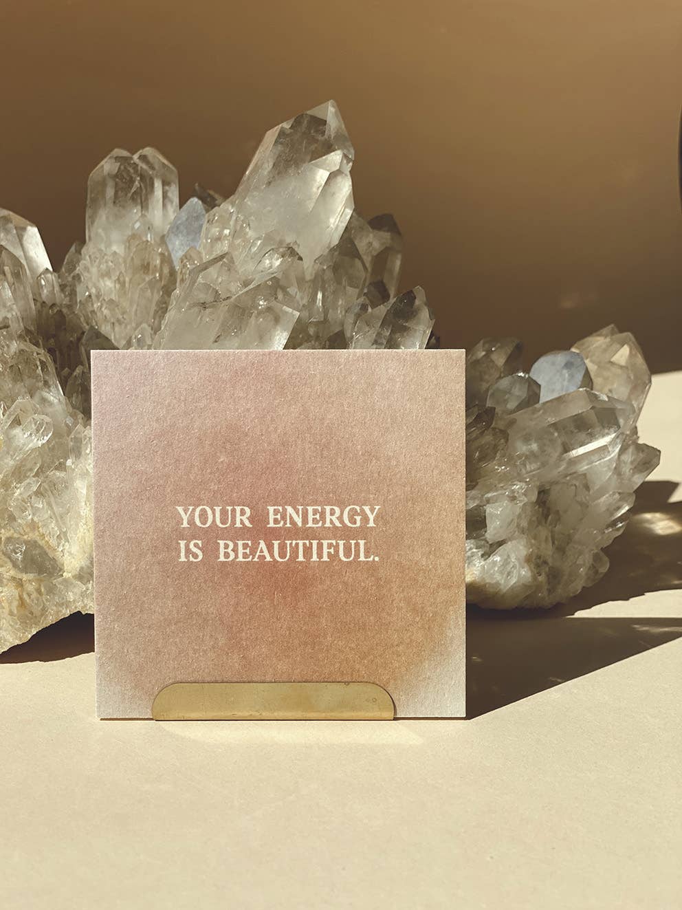 Mini Postcard - Your Energy Is Beautiful - collab zürich